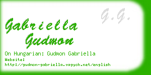 gabriella gudmon business card